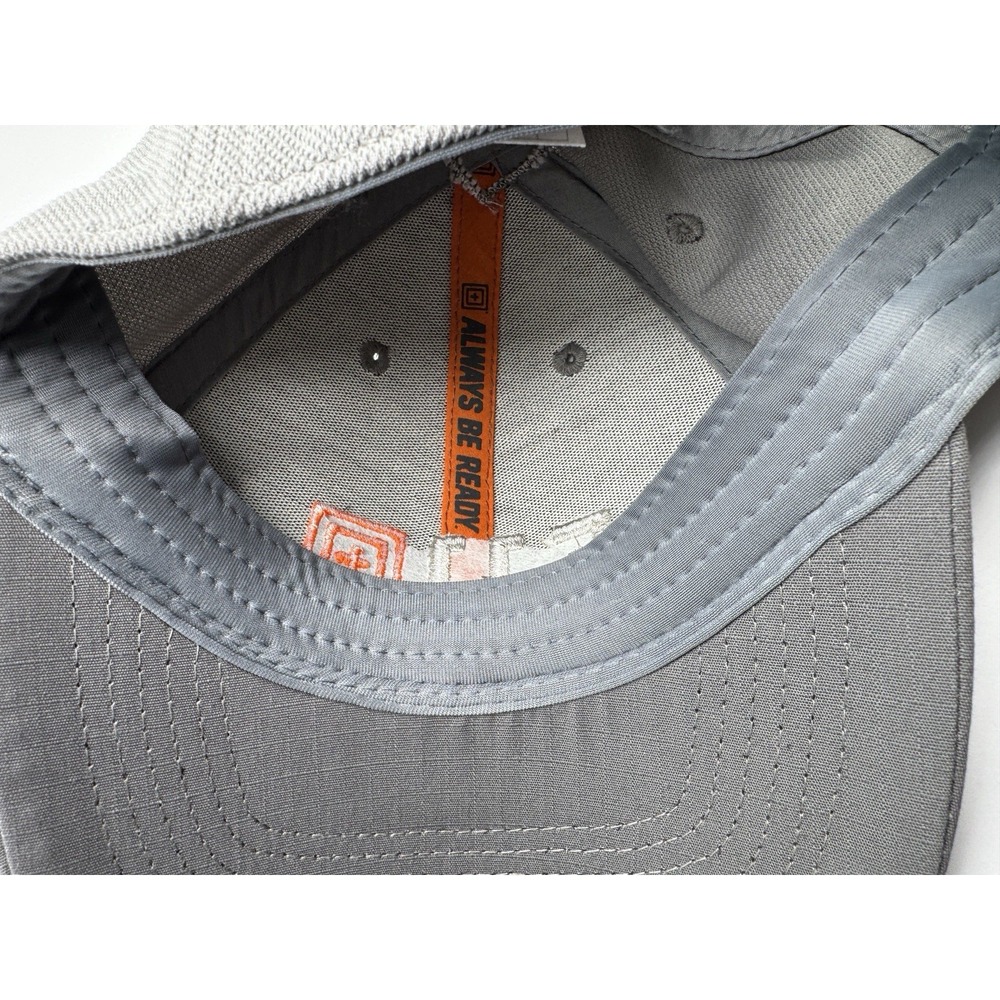 5.11 Tactical Adjustable Hat Cap Adult Gray Orange 2014 Outdoor Basic Mens - Picture 9 of 11